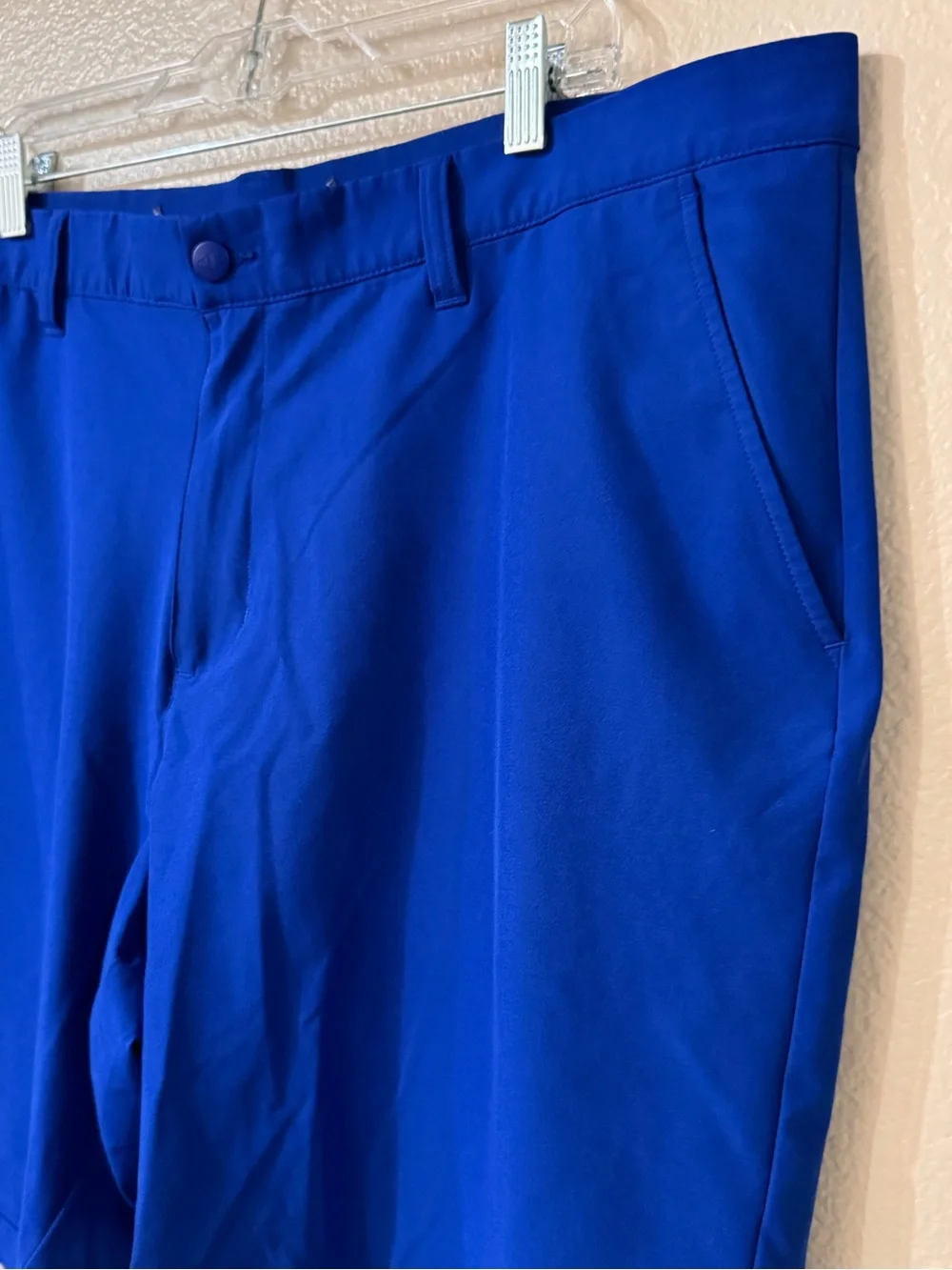 adidas Ultimate365 Tapered Golf Shorts Royal Lucid Blue Flat Front Men Size 40